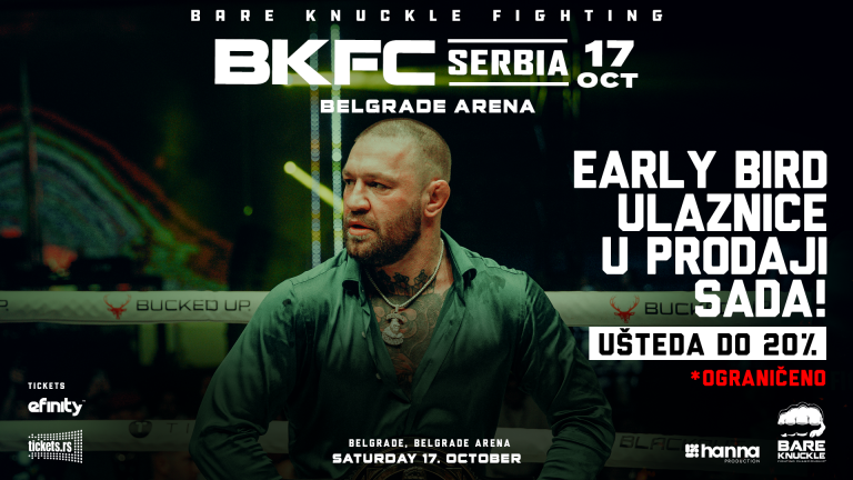 SRBIJA ULAZI U ISTORIJU BORILAČKOG SPORTA: BKFC PRVI PUT STIŽE U BEOGRAD – EARLY BIRD ULAZNICE U PRODAJI!